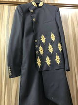 Beautiful Grooms Sherwani | Men Shalwar Kameez | Small | Worn Once