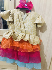 Baby frock (Size: Suitable for 1 year kids )| Girls Skirt & Dresses | Worn Once