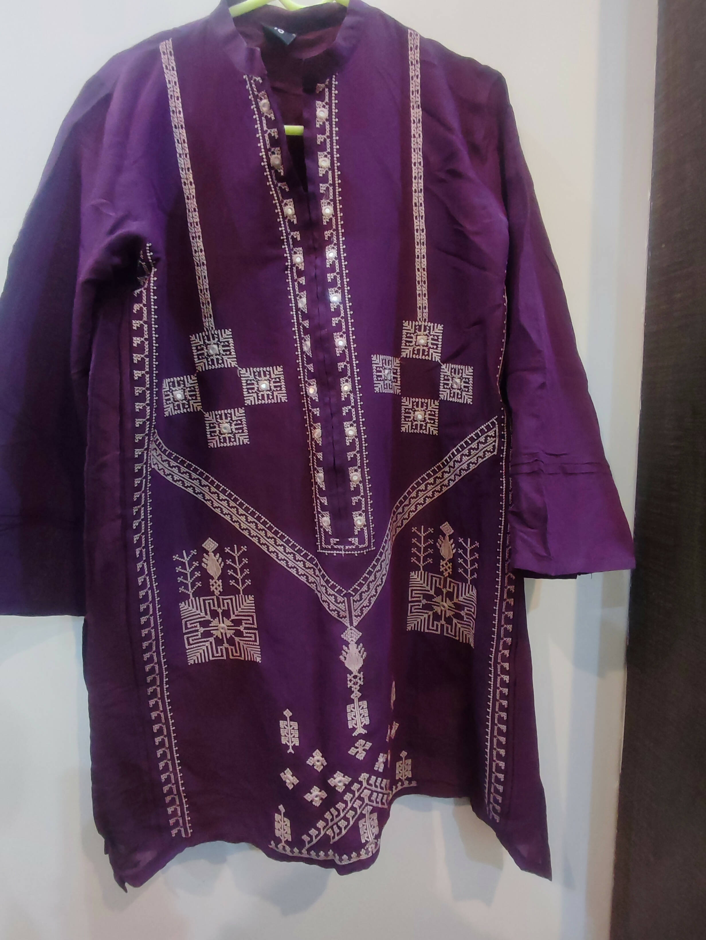 Purple embroidered shirt trouser | Women Kurta | Preloved