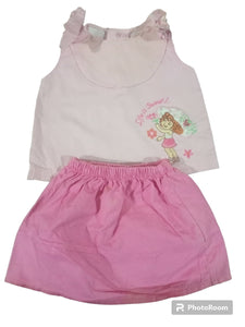 Baby Pink Frock (Size: 2 to 6 months) | Girls Tops & Shirts | Preloved