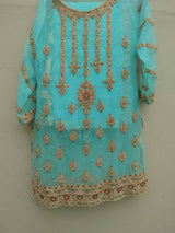 Ferozi green formal Suit | Women Locally Made Formals | Medium | New