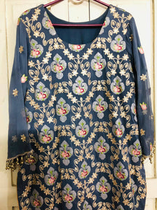 Saleem Febrics | 3Pcs Embroidered Stitched Suit | Women Formals | Preloved