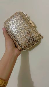 Golden Clutch Bag (Size: SM) | Women Bags | New