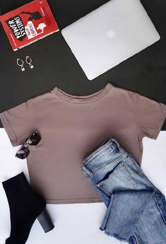 Brown/beige croptop | Women Tops & Shirts | Brand New