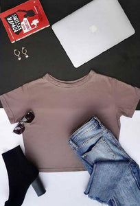 Brown/beige croptop | Women Tops & Shirts | Brand New