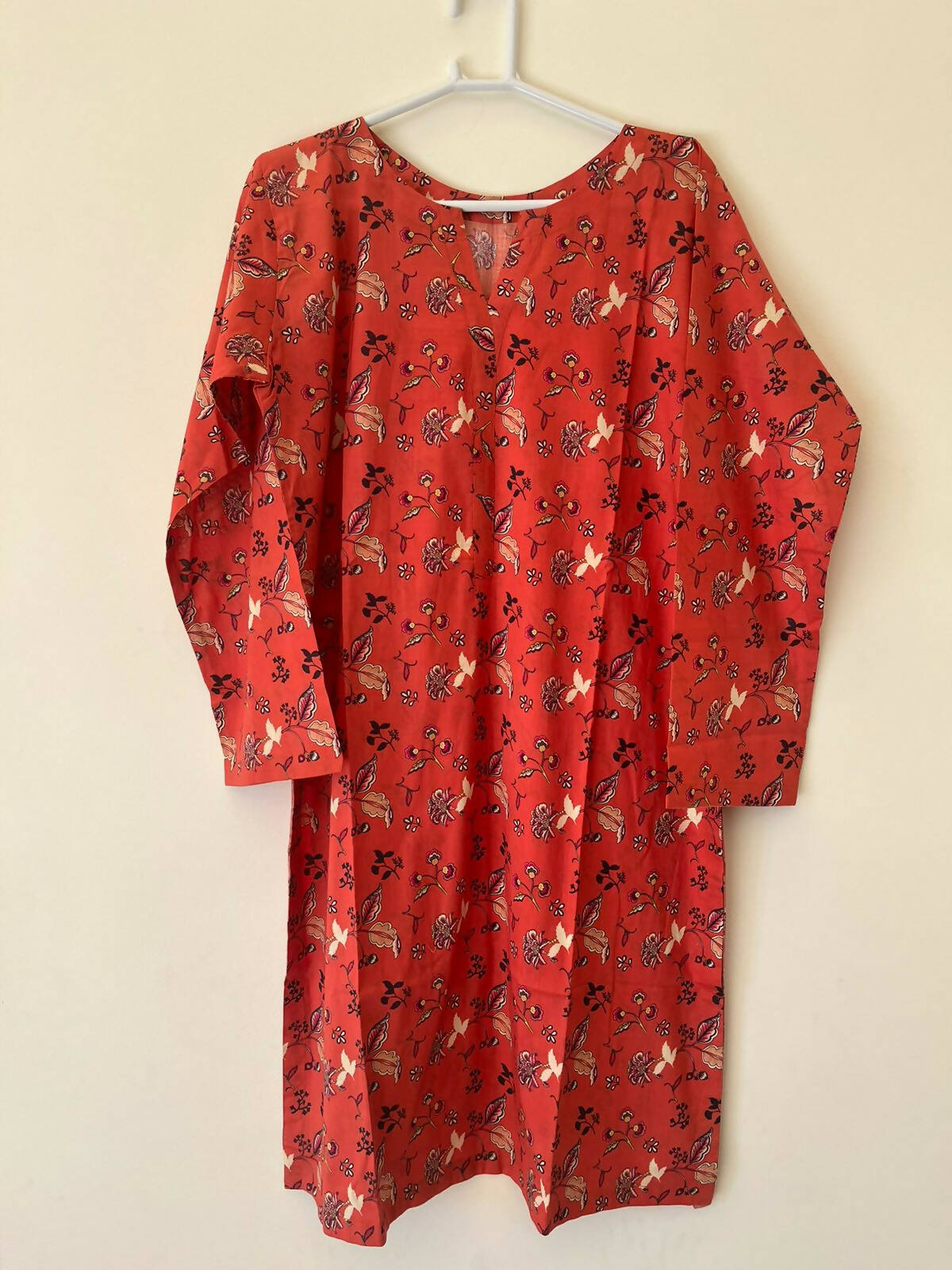 Red Printed Kurti ( SIZE: LARGE ) | Women Locally Made | Brand New