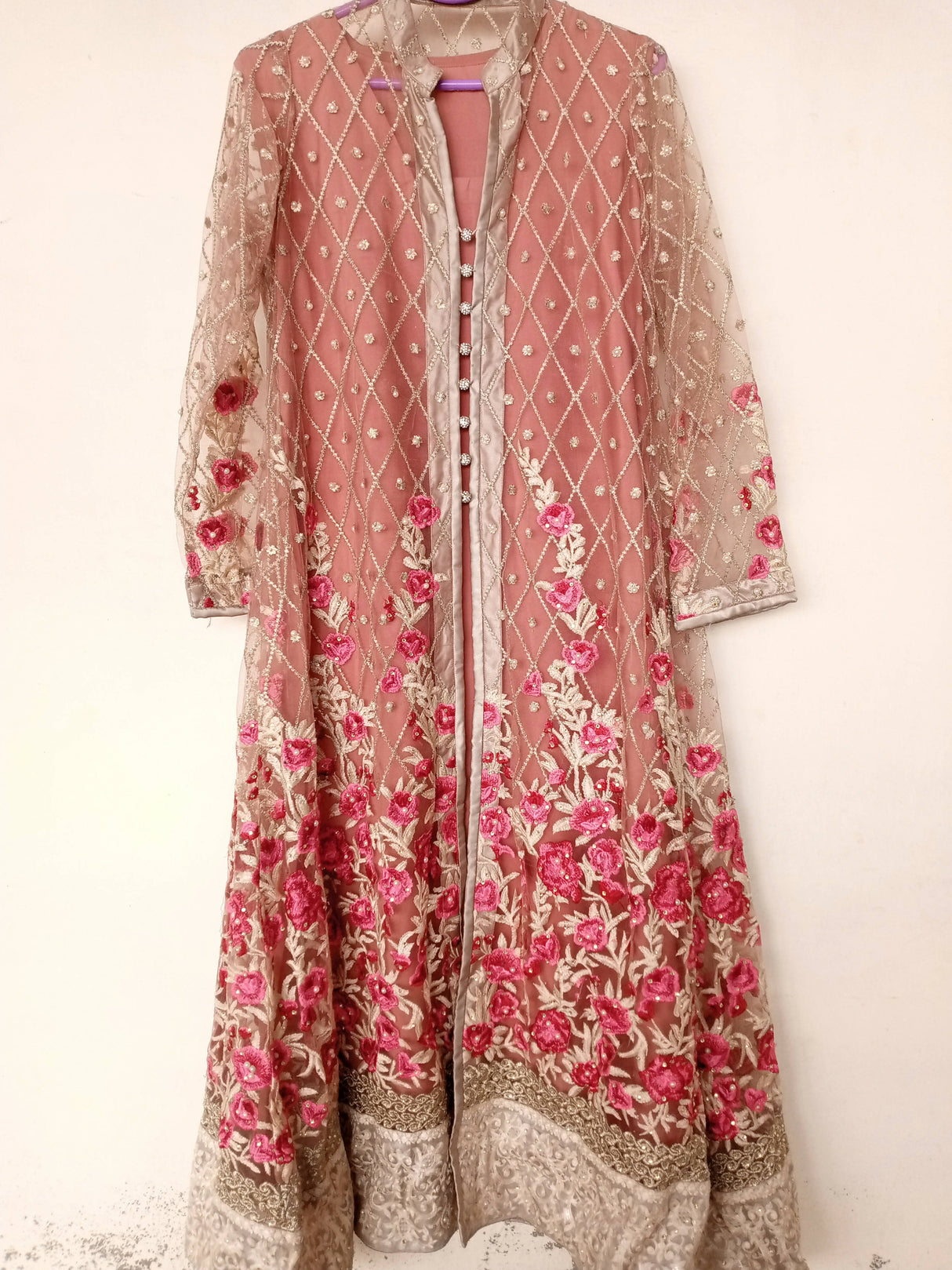 Fancy Tea Pink Frok | Women Locally Made Formals | Medium to Large | Worn Once