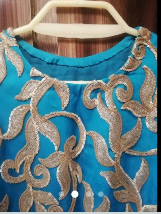 Stylish Blue Shirt and Shalwar | Women Locally Made Formals | Medium | Preloved