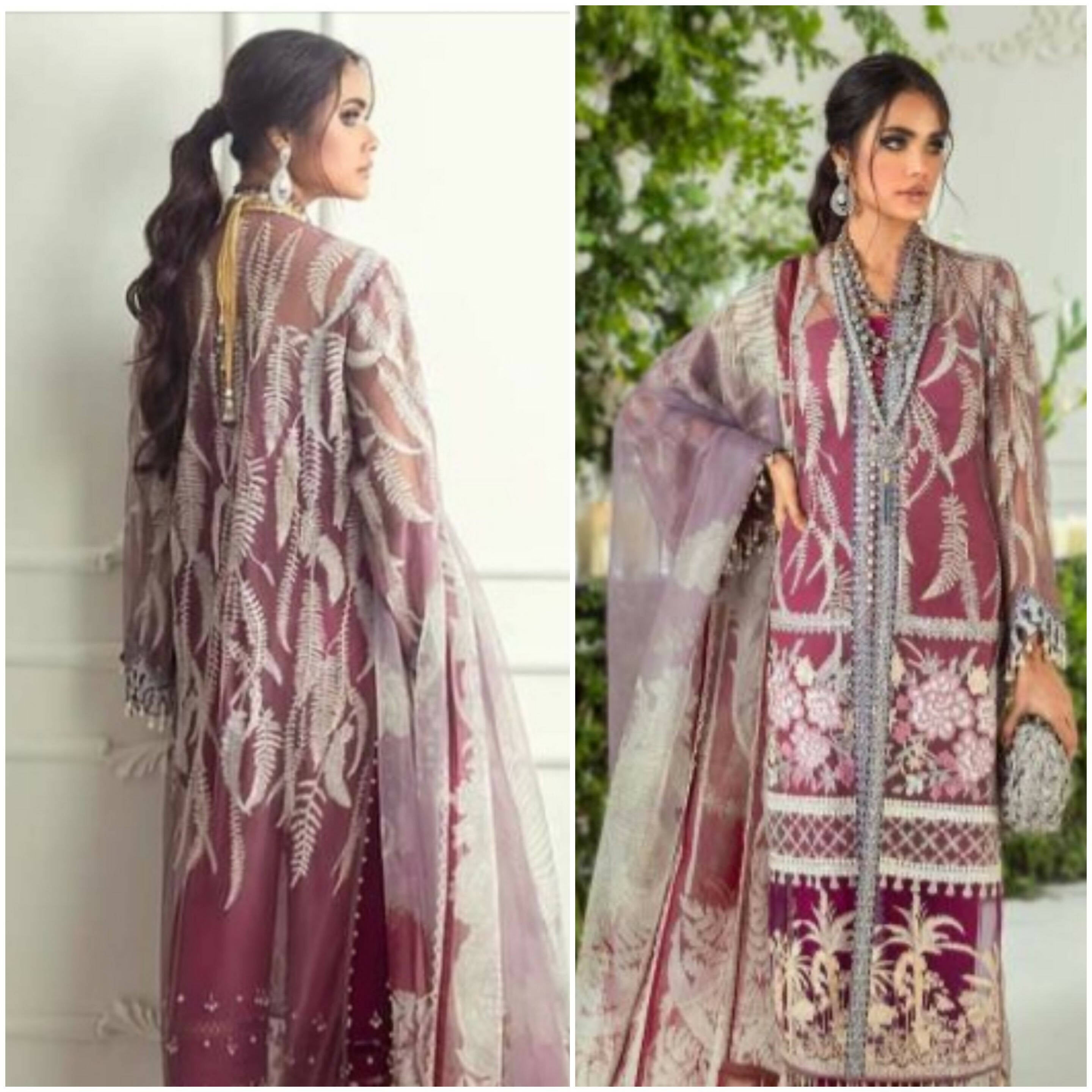 Sana Safinaz | Purple Luxury Festive 3 Pc Suit | Women Formals | Worn Once