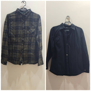 One Black Shirt One Olive Green Shirt (Size: S ) | Men Jackets & Coats | Worn Once