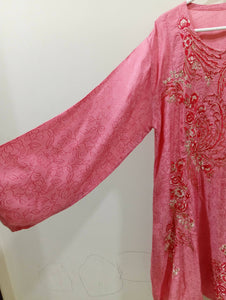 Embroidered Jacquard Frok | Women Froks & Maxis | Large | Preloved