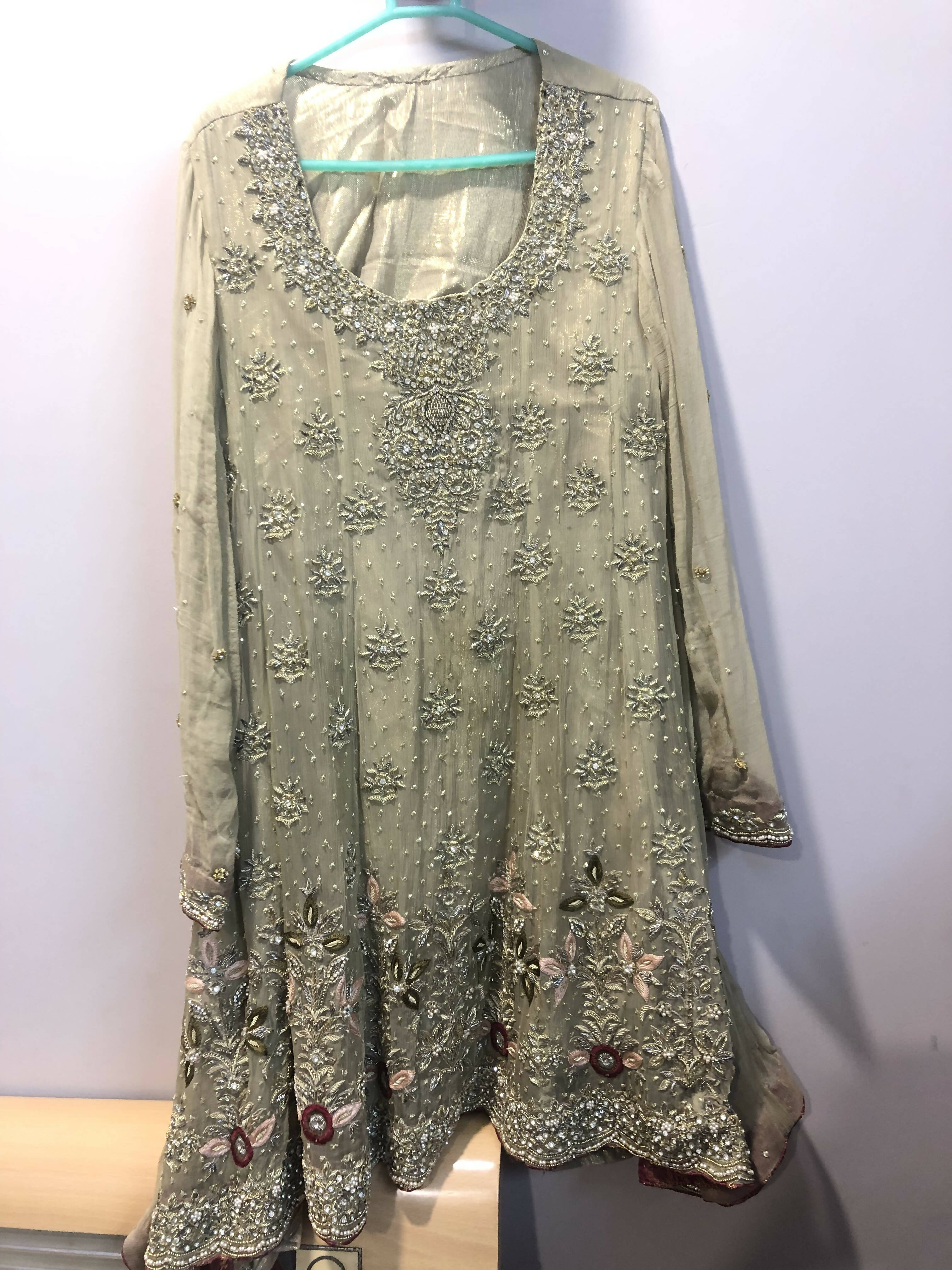 Embroidered Formal Dress (Size: UK 3) | Women Formals | Worn Once