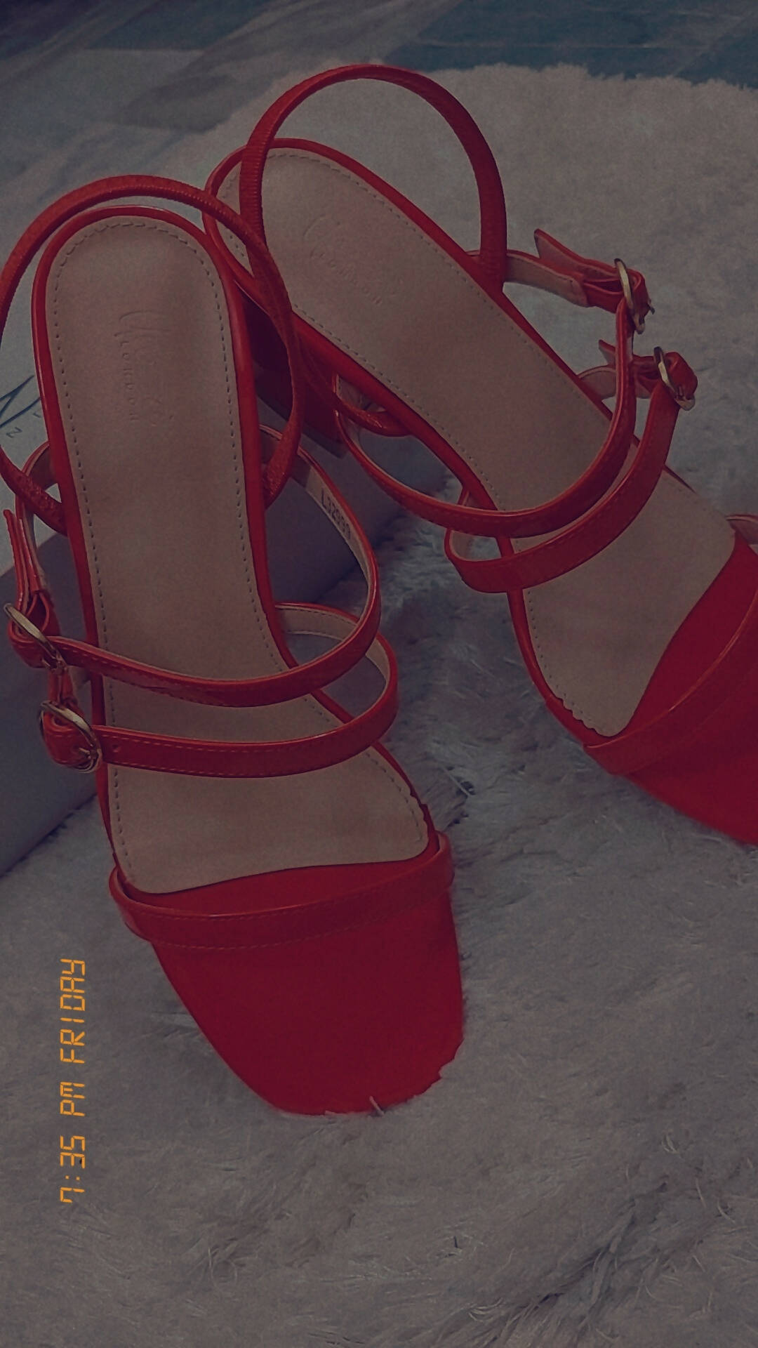 Unze London Red Heels (Size 39) | Women Shoes | Worn Once