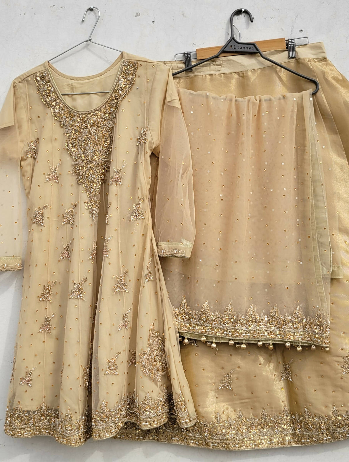 Heavy Maxi with Masoori Lehnga | Women Locally Made Formals | Small | Worn Once