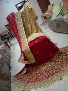 Red Bridal langha ,shirt,and dupata | Women Bridals | Worn Once