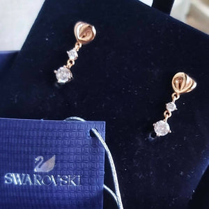 Swarovski | Lifelong Heart Drop Earrings Rose Gold Tone | Women Jewellery | Brand New