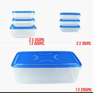 Thumb Lock Set of 7 Containers | Home & Decor | Brand New with Tags
