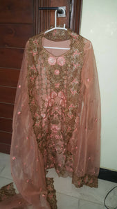 Net Embroidery Dress (Size: S) | Women Formals | Worn Once