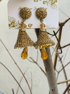 Golden Jhumkas | Women Jewellery | New