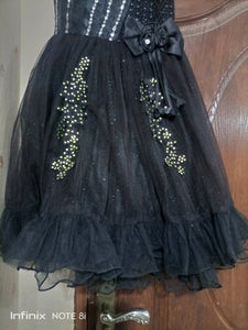 Black fairy frock | Size : 8 to 11 years | Girls skirts and Dresses | Worn Once.