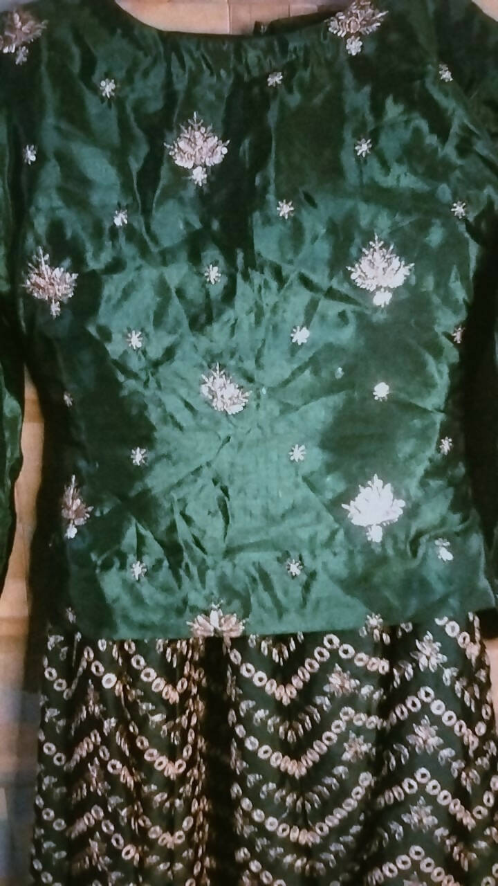 Green Lehnga | Women Locally Made Formals | Small | Worn Once