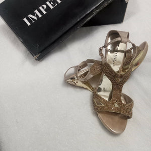 Imperial | High Golden Heels | Women Shoes | Size: 7 | Preloved