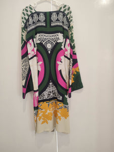 Sana Safinaz | Printed Silk tunic | Women Branded Kurta | Brand New