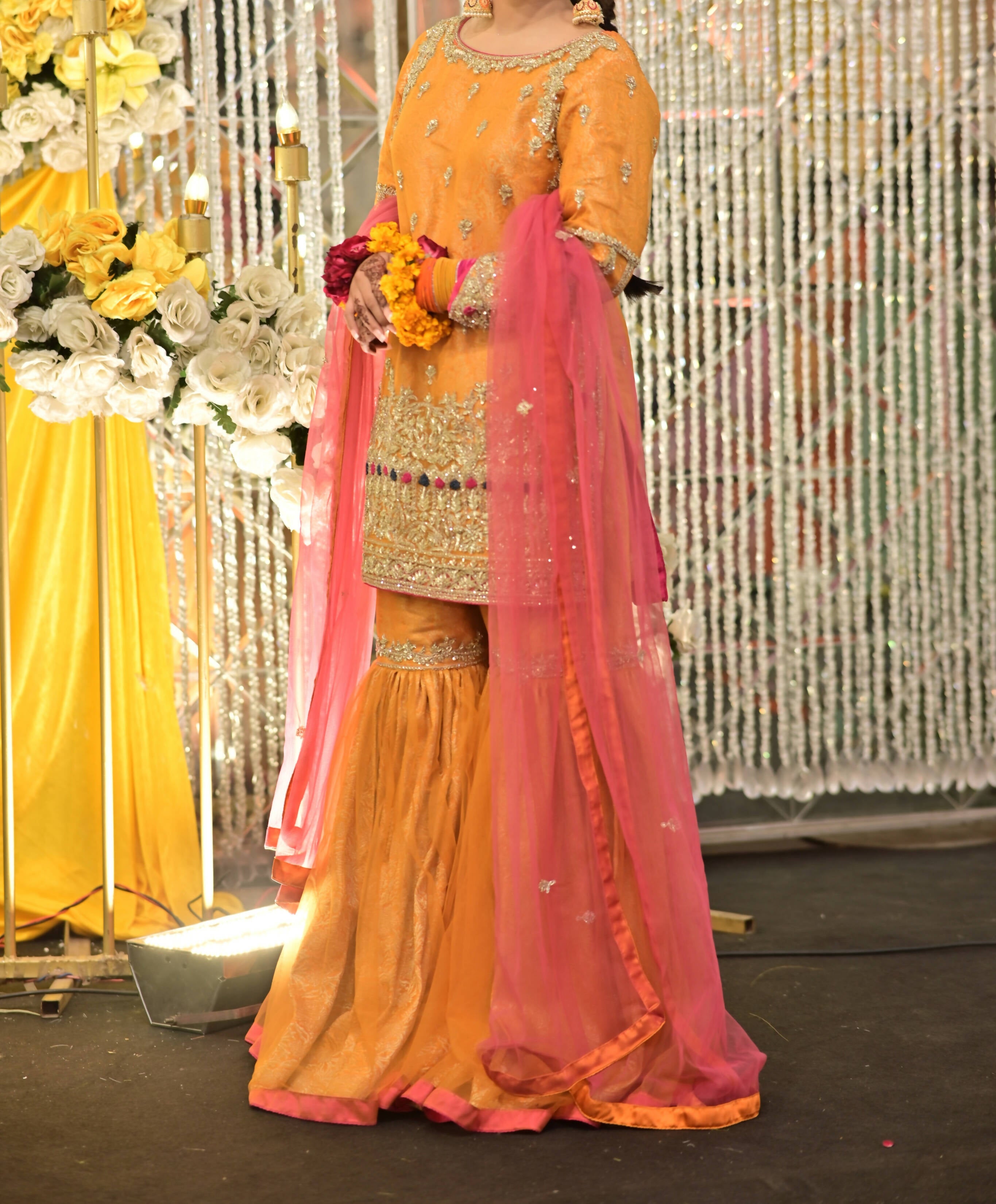 Mehndi Dresses With Sharara Mehndi Sharara Designs Mayo Sharara