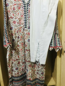 Bonanza | Winter Cotton Suit | Women Branded Kurta | Medium | Preloved