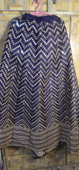Navy Blue Lehnga | Women Locally Made Formals | Small | Worn Once