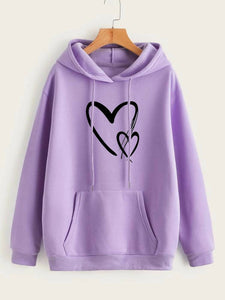 Two Heart Shaped Hoodie (ALL SIZES) | Women Hoodies | New