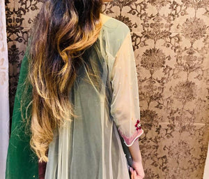 Green Formal Frock Style Suit | Women Locally Made Formals | Preloved