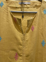 Khaadi | 2 PC Yellow Co-ord | Women Branded Kurta | Medium | New