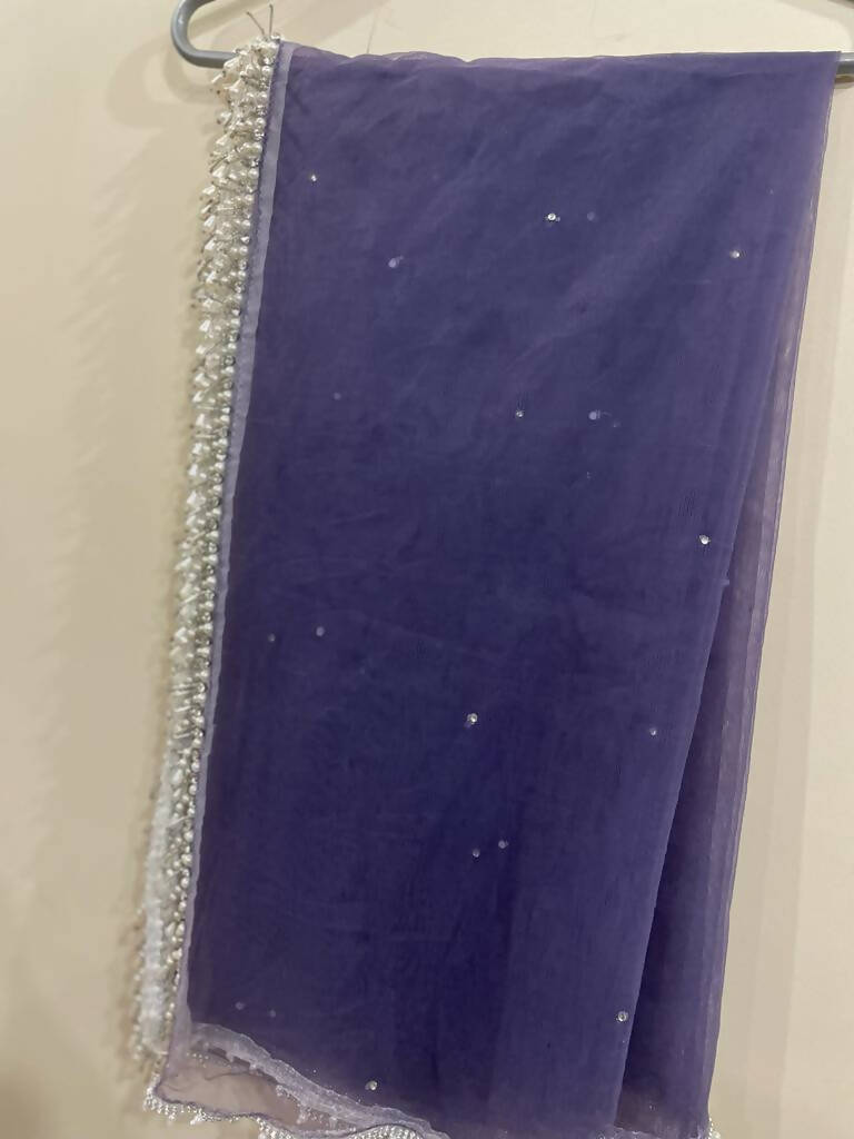Purple embroidery gharara suit | Women Locally Made Formals | Large | Worn once