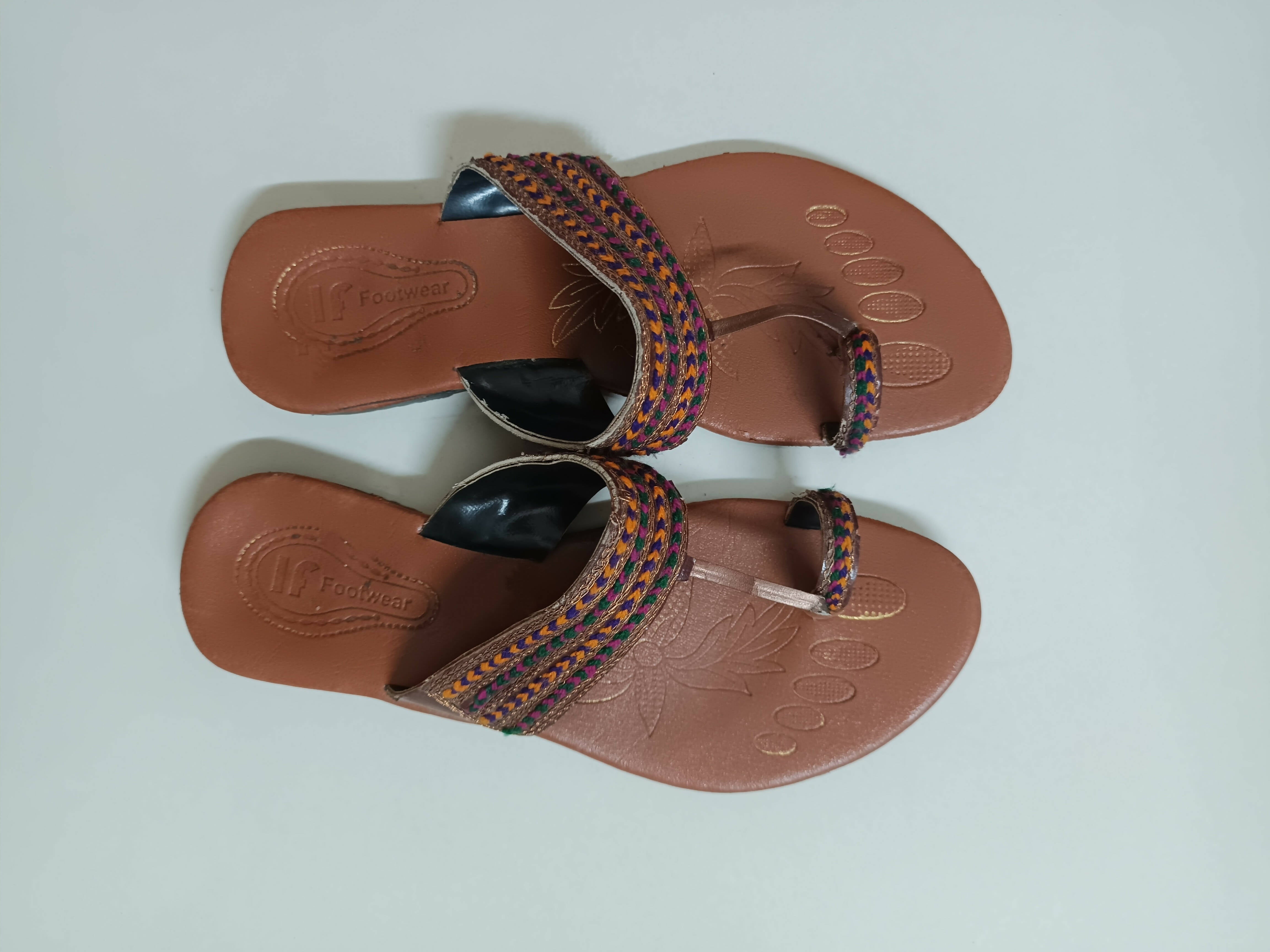 Classic Kolapuri Flat ( Size: 8 ) | Women Shoes | Worn Once