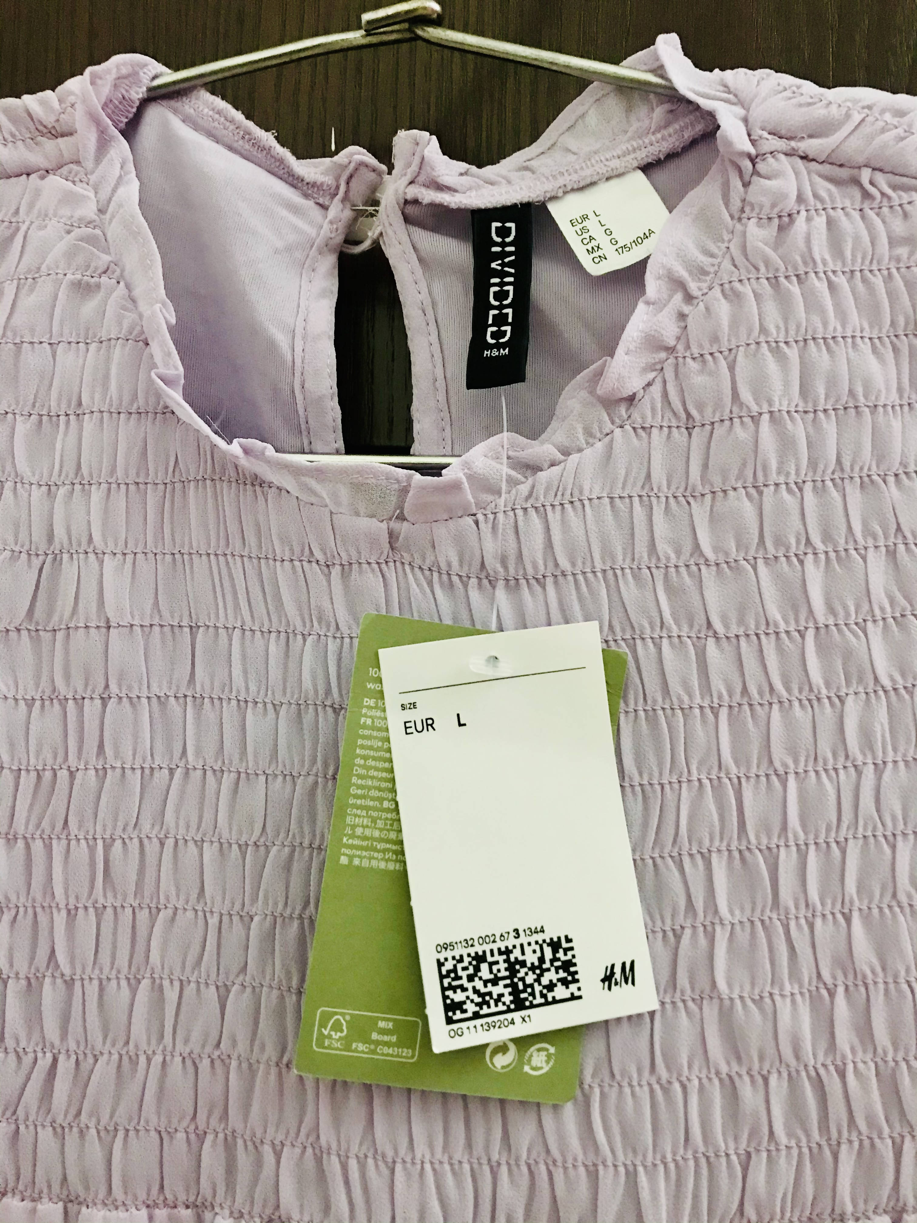 H & M | Chiffon purple long shirt | Tops & Shirts | Dresses | Brand New