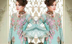 Ramsha | Women Branded Formals | Chiffon stitched 3 pc | Medium | Preloved