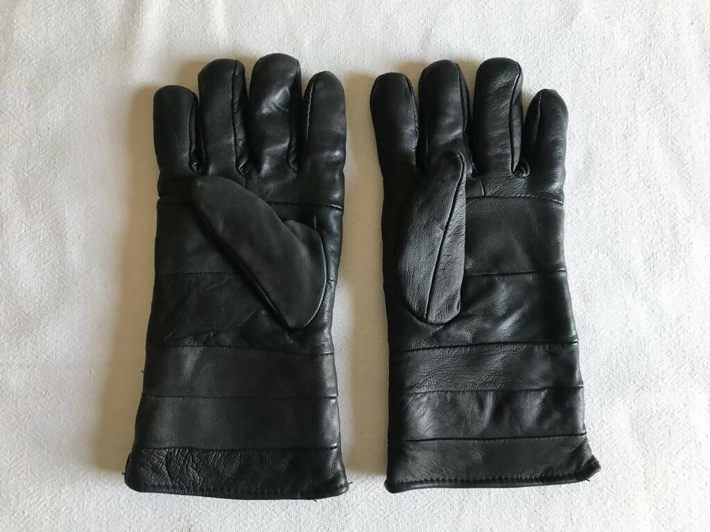 Black Leather Gloves | Men Accessories | Brand New