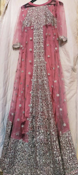 Maxi, Purplish Pink Embroidered | Women Frocks & Maxis | Large | New