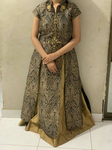 Indian Golden Lehanga | Women Formals | Worn Once