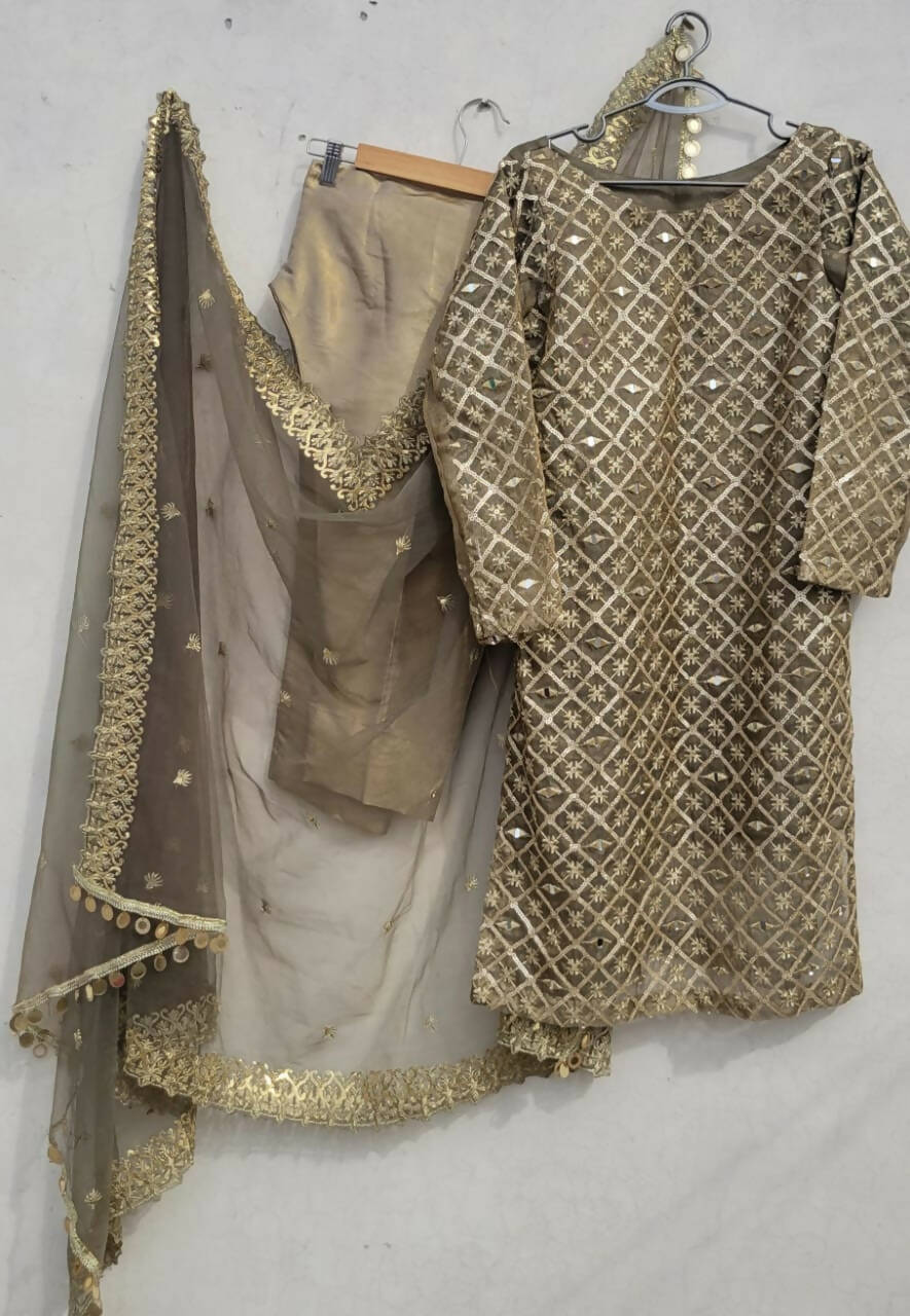 Sheesha Work Suit | Women Locally Made Formals | Worn Once