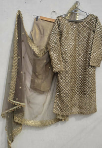 Sheesha Work Suit | Women Locally Made Formals | Worn Once