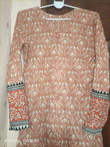 Khaadi Lawn open shirt (Size: M )| Women Kurta | Worn Once