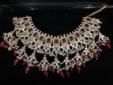 Deep Red Bridal jewelry | Women Jewelry| Worn Once