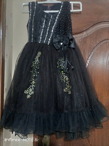 Black fairy frock | Size : 8 to 11 years | Girls skirts and Dresses | Worn Once.