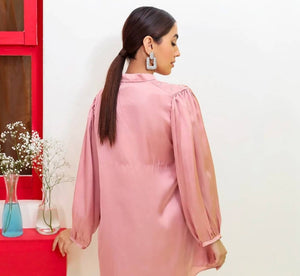 Pink Embellished silk top | Women Tops & Shirts | Brand New