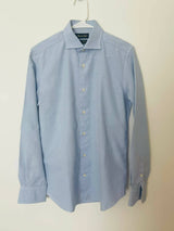 Massimo | Blue Button-down Shirt | Men T-Shirts & Shirts