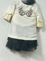 Minnie Minor | Silk Shirt & Skirt | Girls Skirts & Dresses | 3 to 4 Yrs | Worn Once