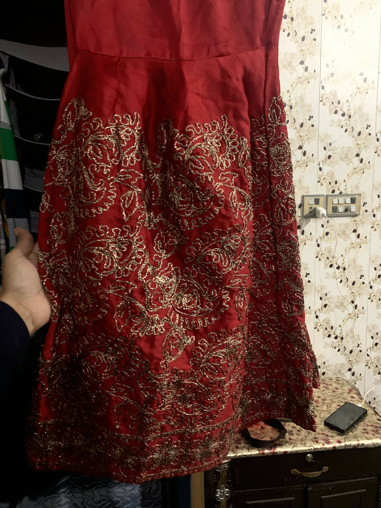 Frock with sharara and dupatta 3 piece (Size: M ) | Women Locally Made Formals | Worn Once