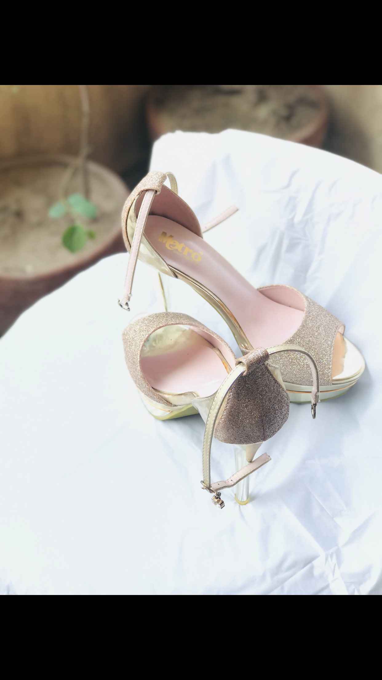 Gold dress shop heels women's shoes